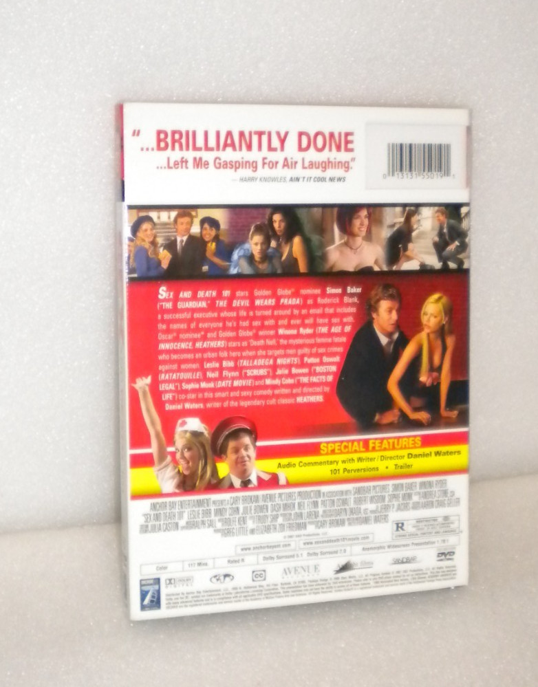 Sex and Death 101 [DVD] Widescreen, 2007, Anchor Bay – BRAND NEW