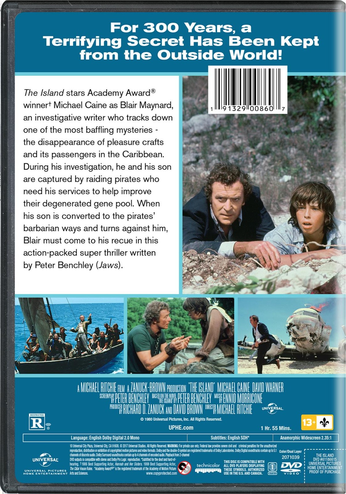 The Island DVD Michael Caine NEW