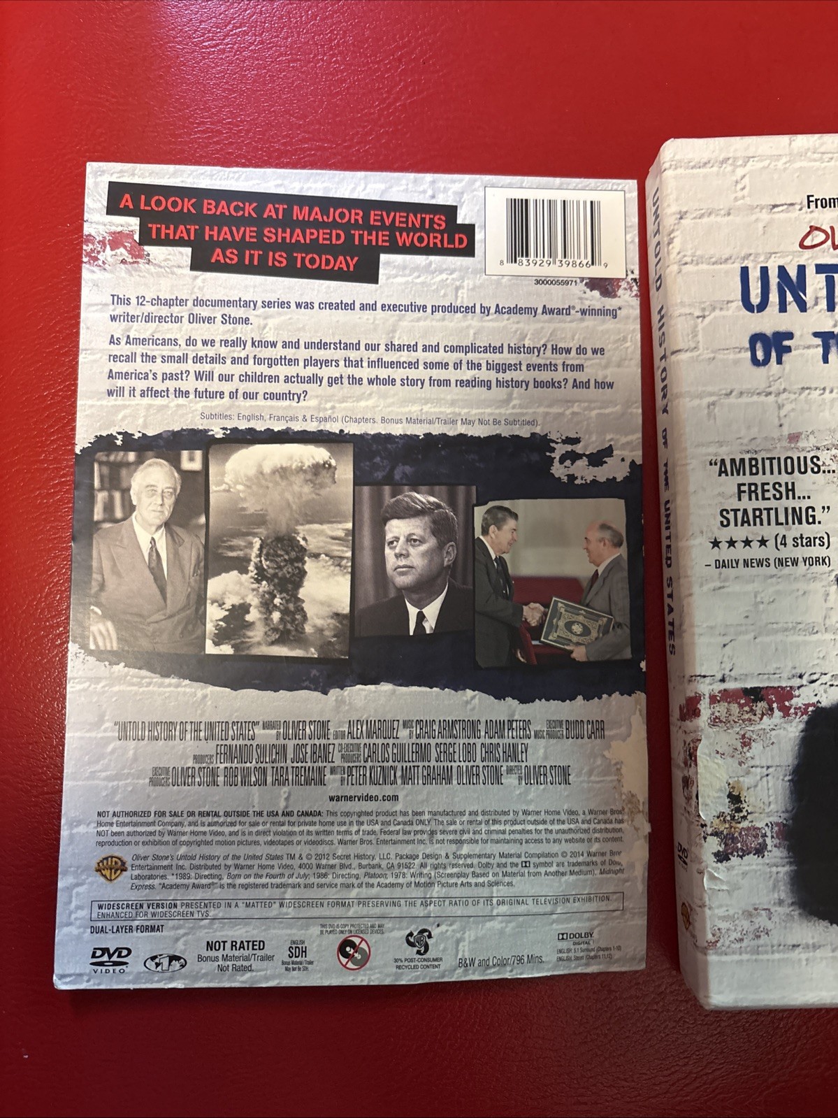 Untold History of the United States 4 DVD Oliver Stone Documentary Movie 2014