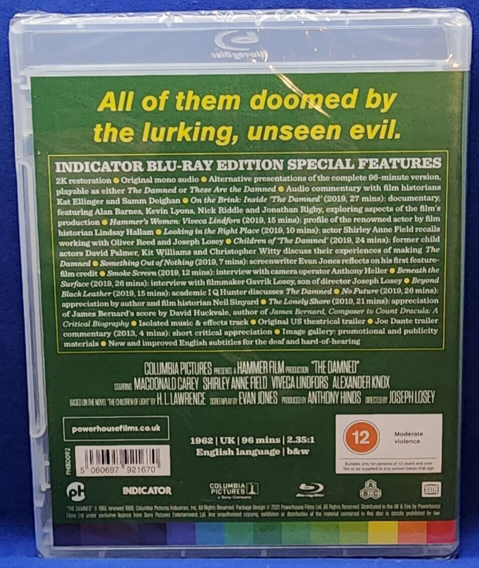 The Damned (aka These Are the Damned) (Blu-ray, 1962, Indicator #92) Oliver Reed