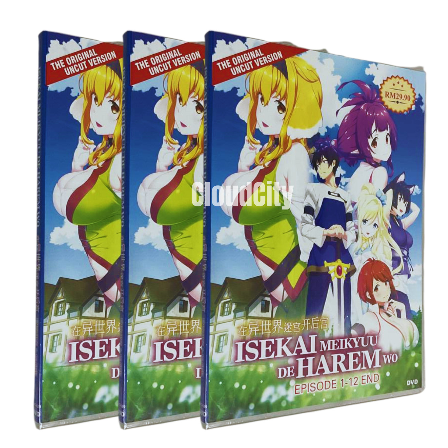 DVD Anime Isekai Meikyuu De Harem Wo(1-12End) English Sub & All Region UNCUT