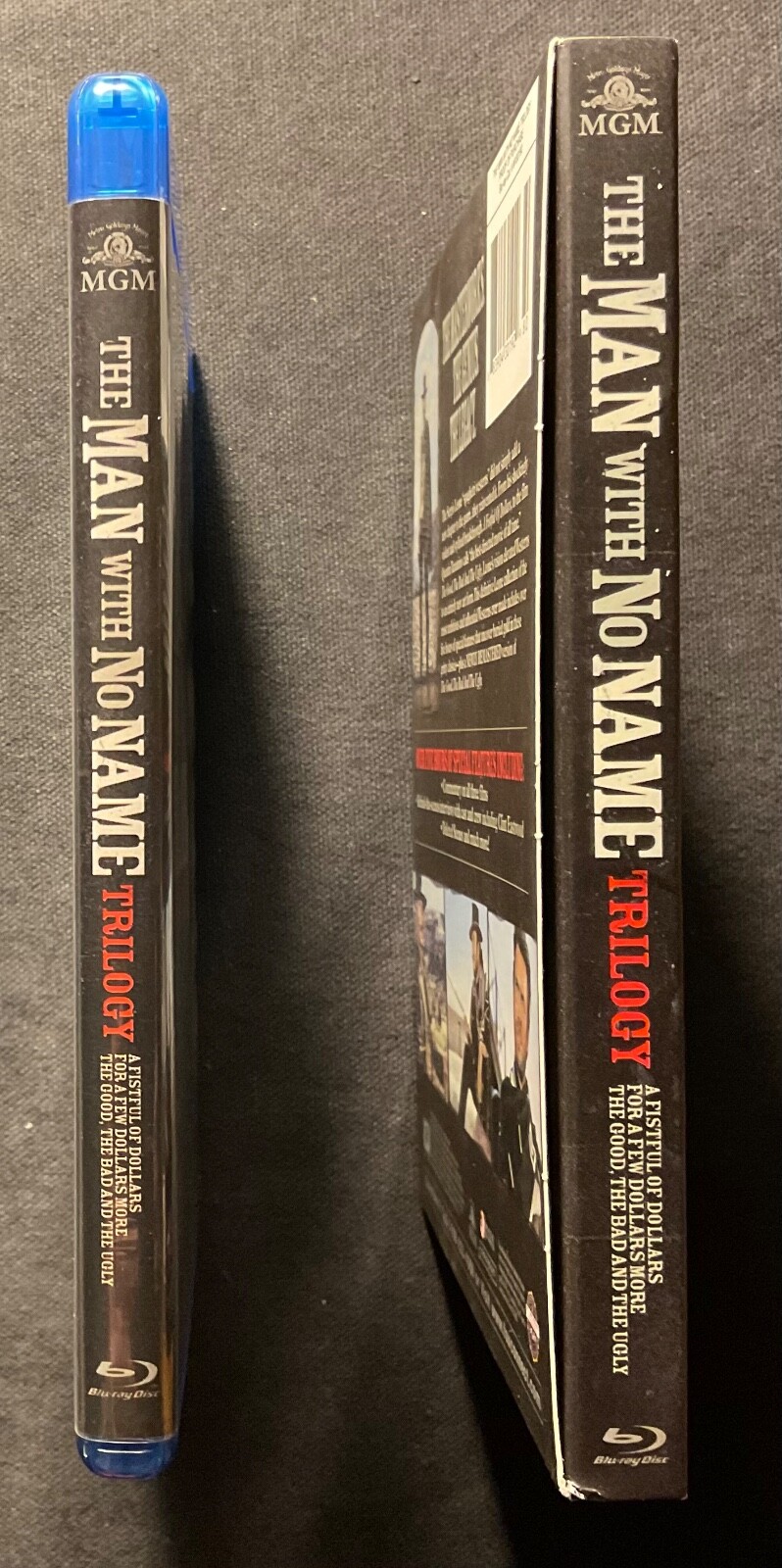 Clint Eastwood The Man With No Name Trilogy – 3 Disc Blu-Ray w/ Slip – Ex !!!