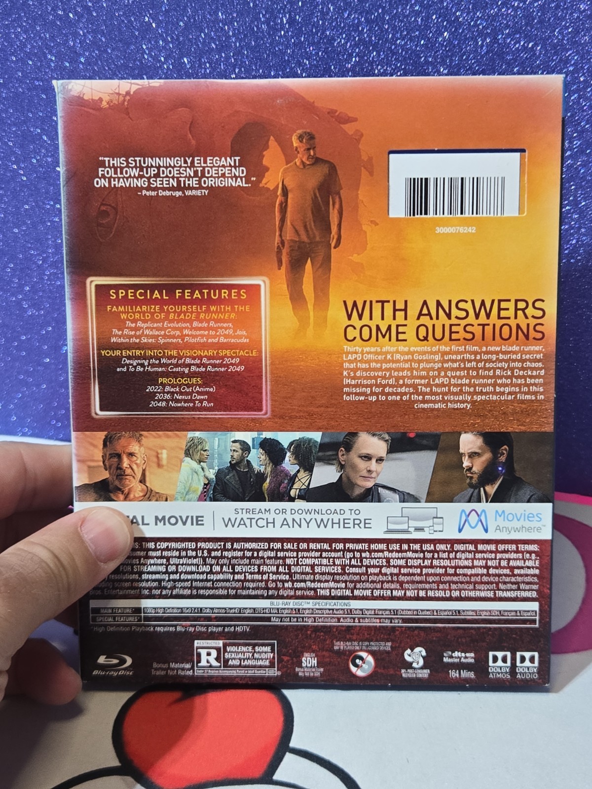 Blade Runner 2049 (Blu-ray, 2017) Missing DVD SEE PICS
