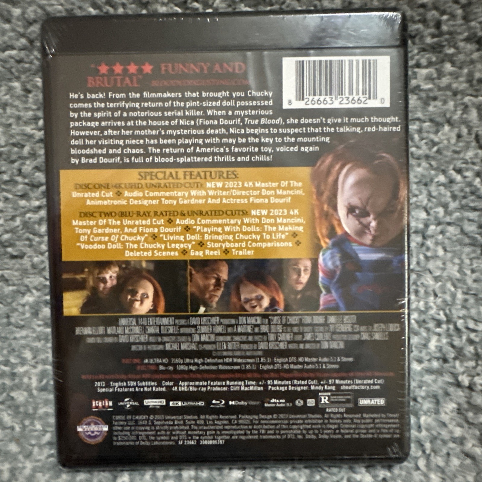 Curse of Chucky 4k Ultra HD + Blu-Ray, 2013 Collector’s Edition New Sealed
