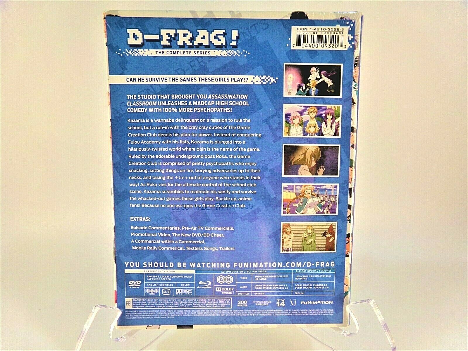 D-Frag: The Complete Series (Blu-ray/DVD, 2015, 4-Disc Set, Limited Edition)