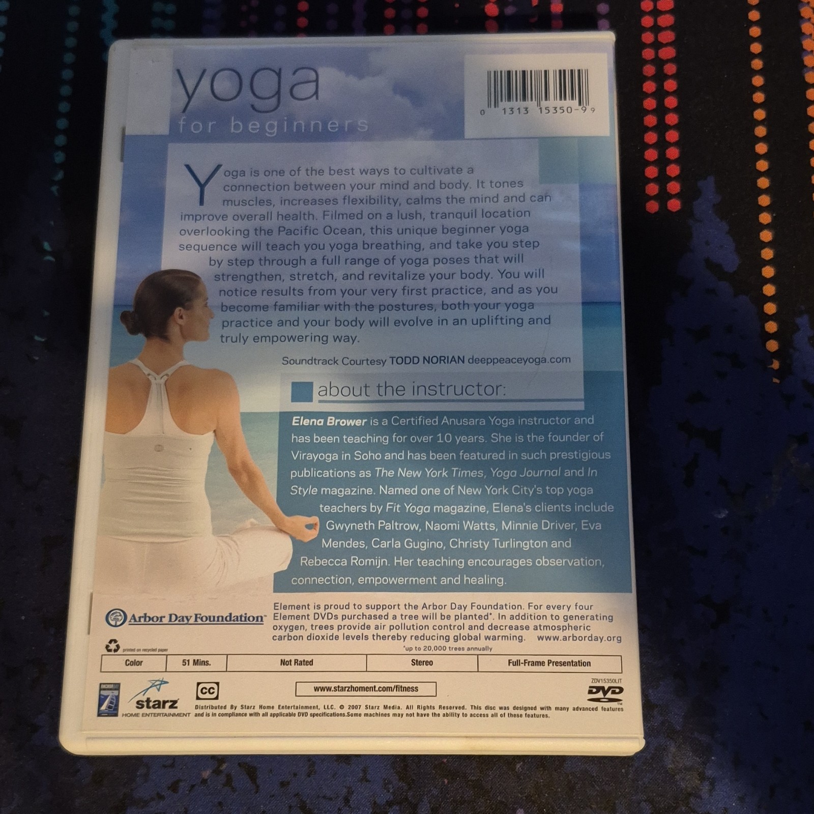 Starz / Anchor Bay Element: Yoga for Beginners DVD Elena Brower Yoga Full Screen