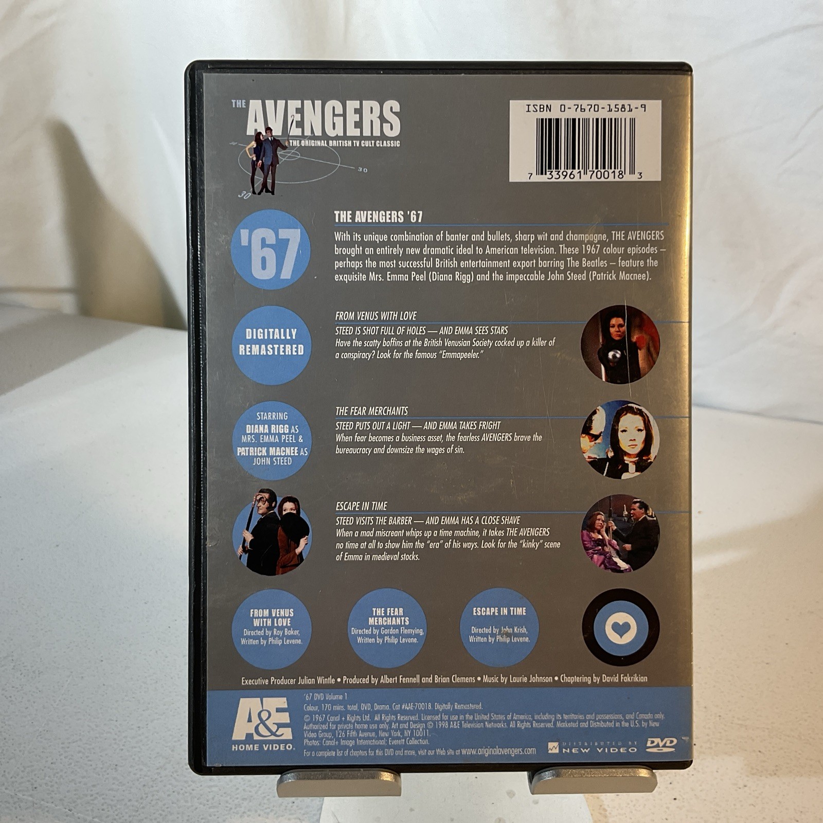 The Avengers 1967 DVD Volumes 2-4 Diana Rigg Mrs Peel British TV DVD IMMACULATE