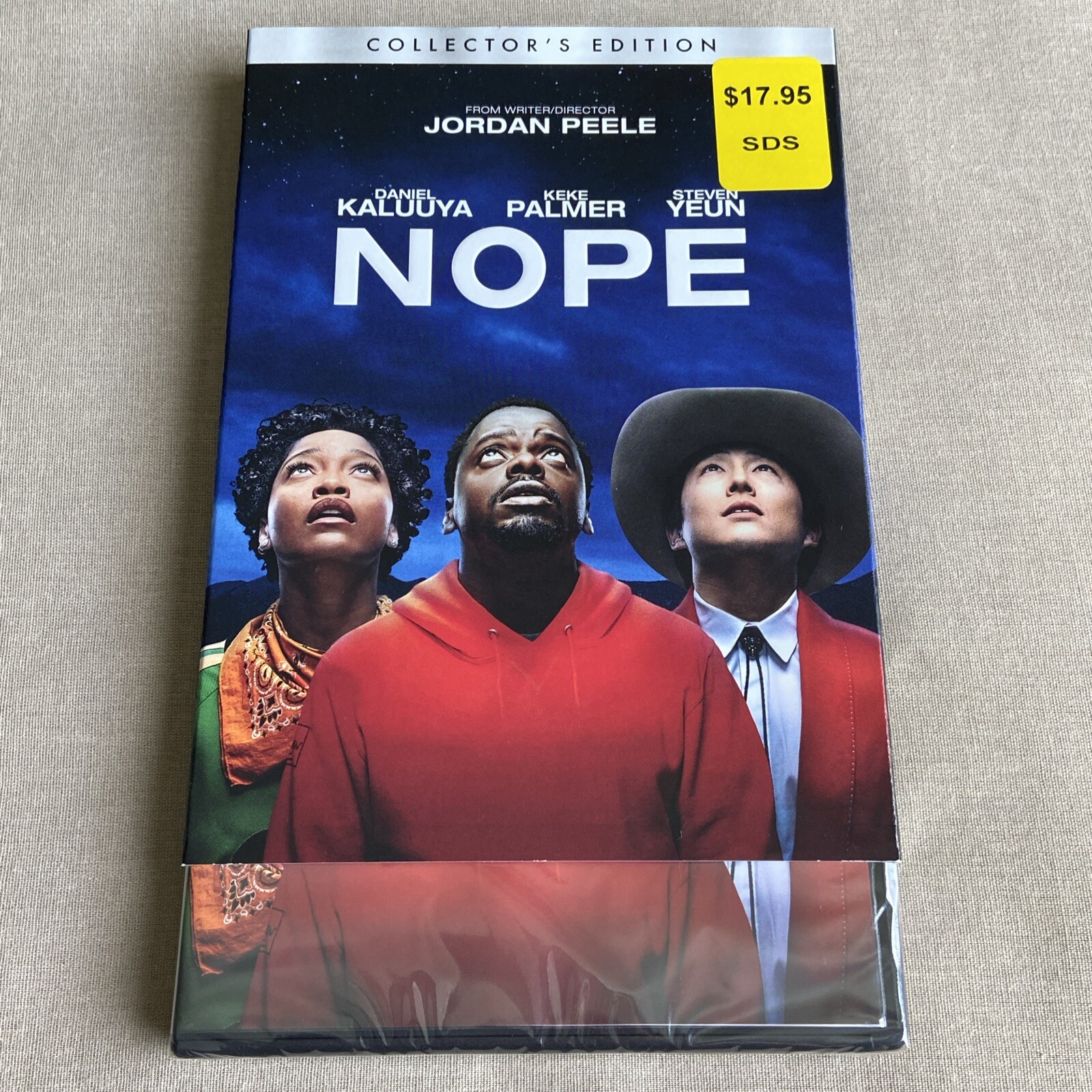 Nope (DVD 2022 NEW w/ Slipcover Collector Edition) Jordan Peele Horror Kaluuya +