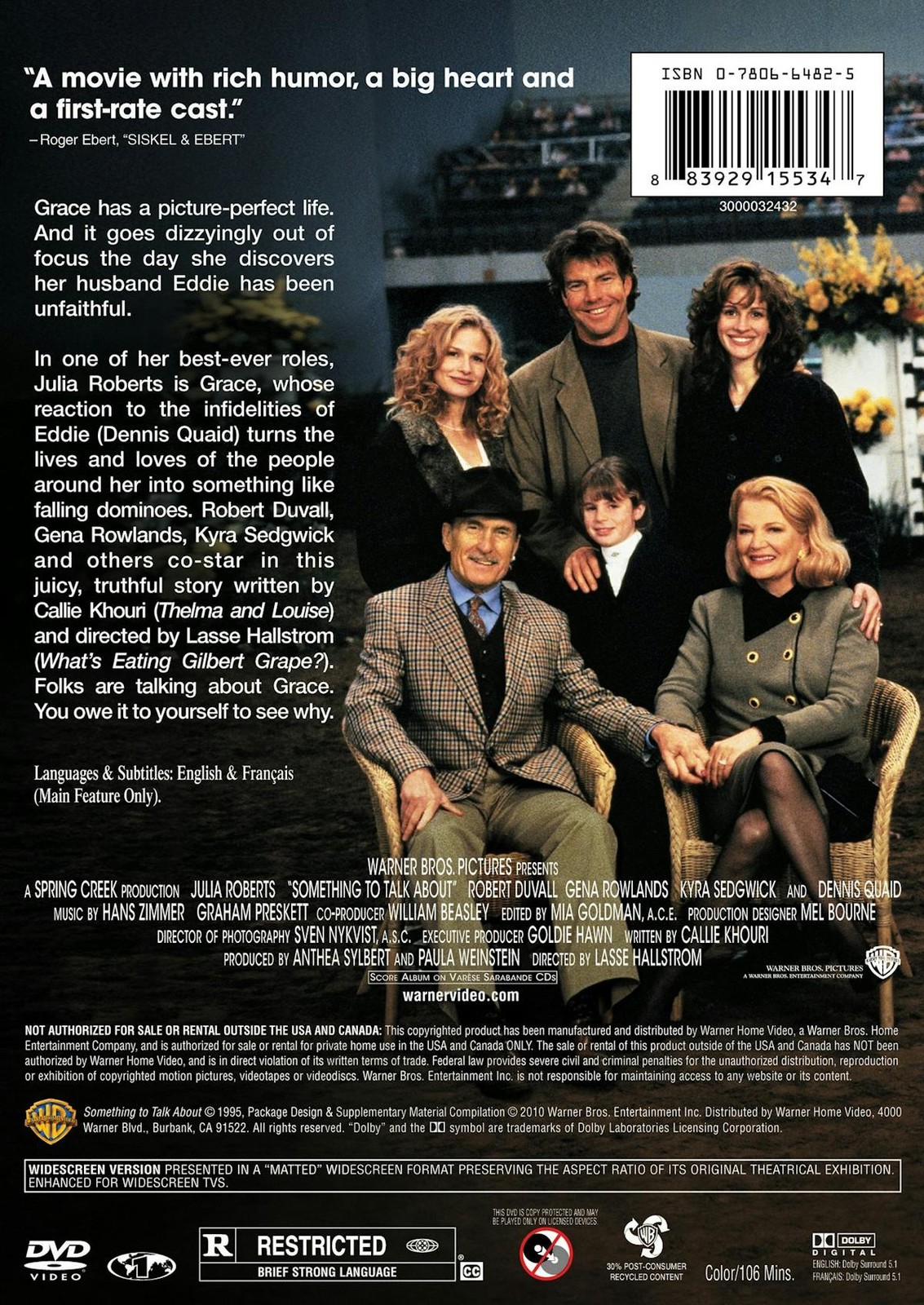 Something to Talk About DVD Julia Roberts NEW
