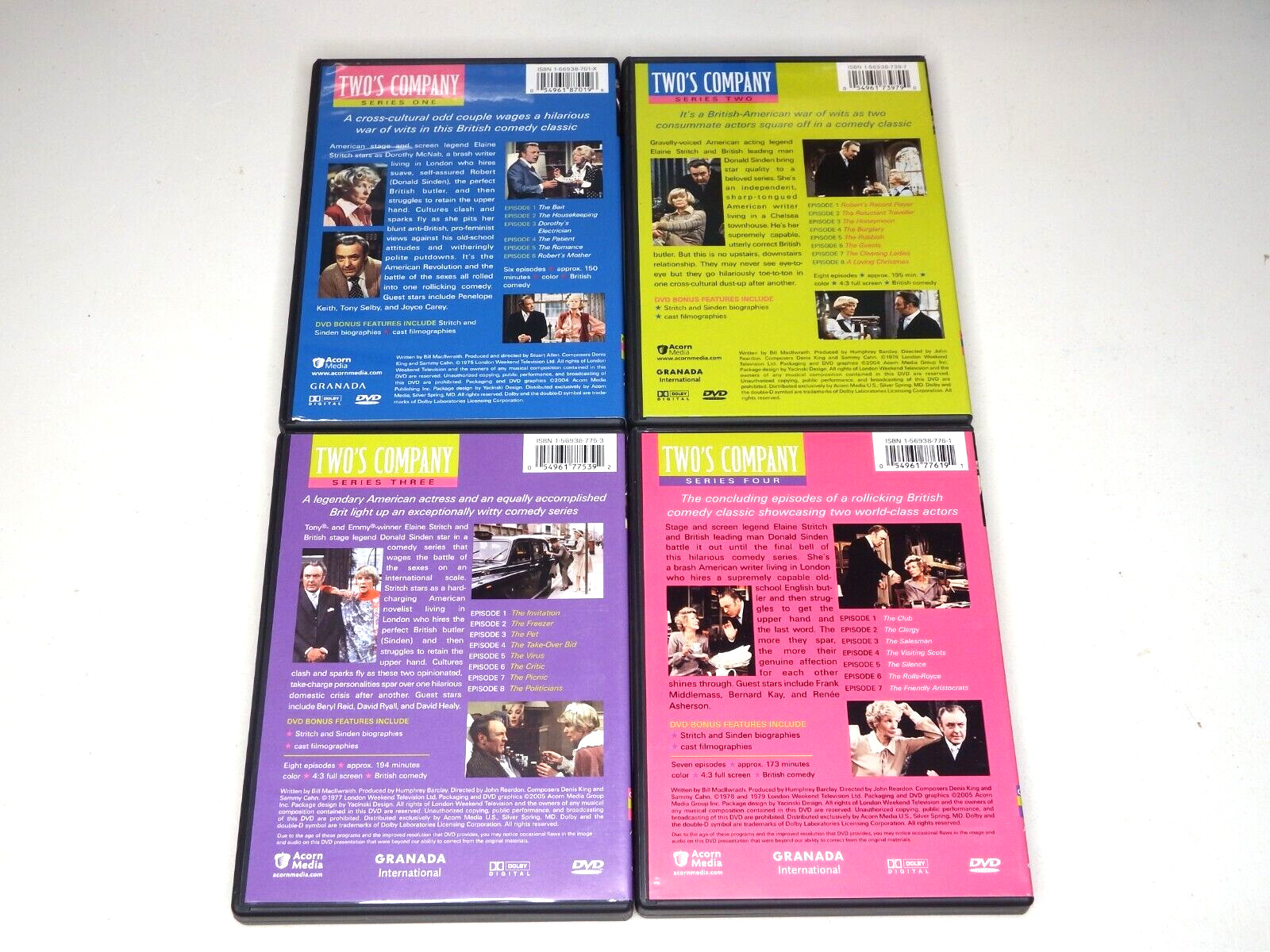 Two’s Company: The Complete Collection (DVD, 4-Disc Set) Acorn Media, Comedy