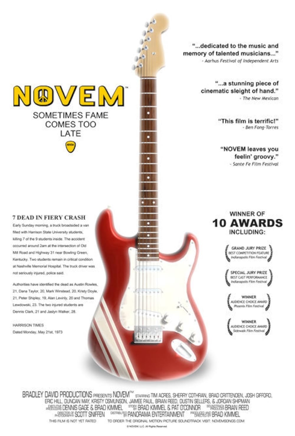 Novem DVD (set in early 70s Classic Rock Music) ~ Very Rare OOP BRAND NEW SEALED