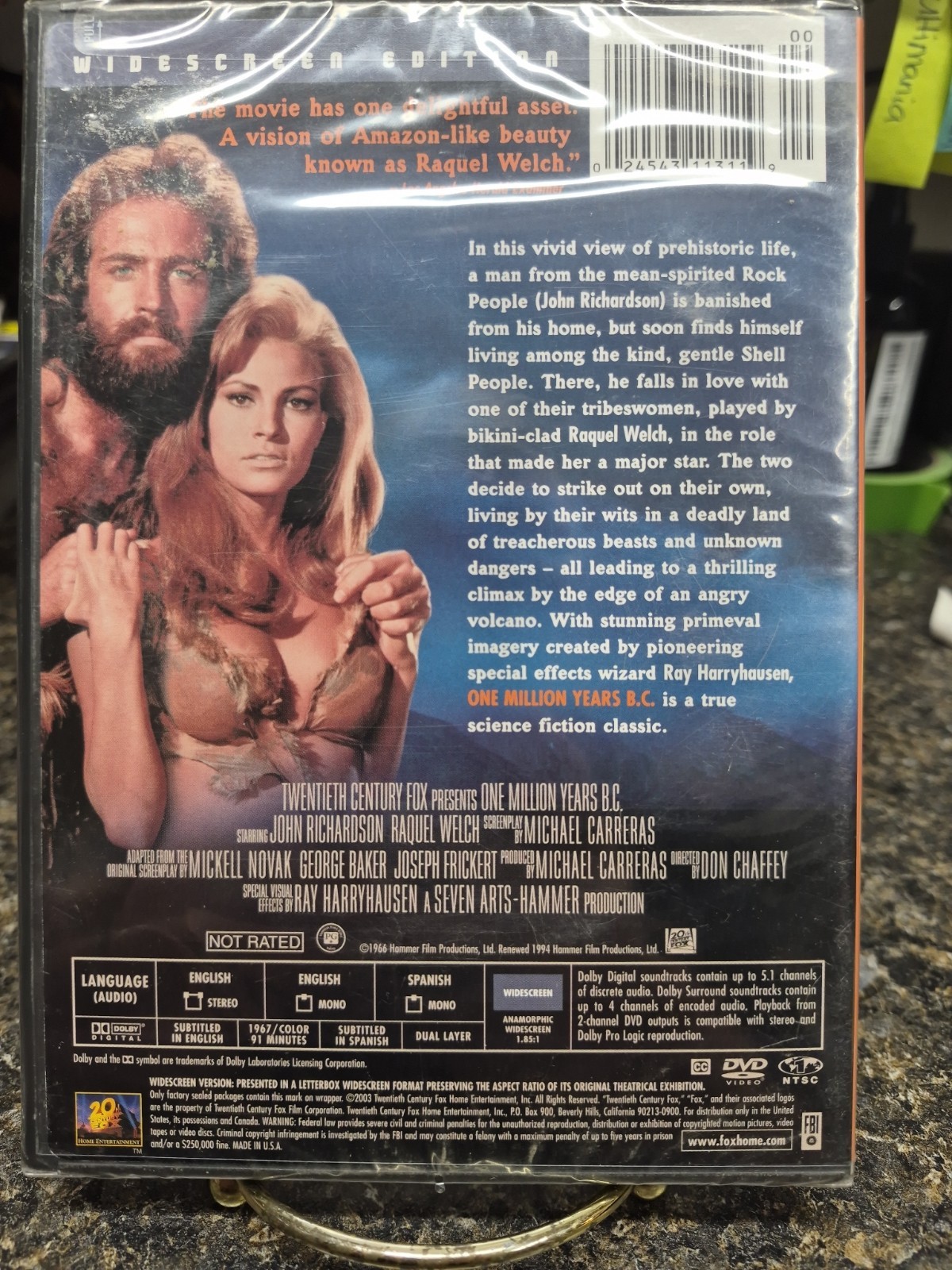 One Million Years B.C. (DVD, 1967) Brand New Sealed**