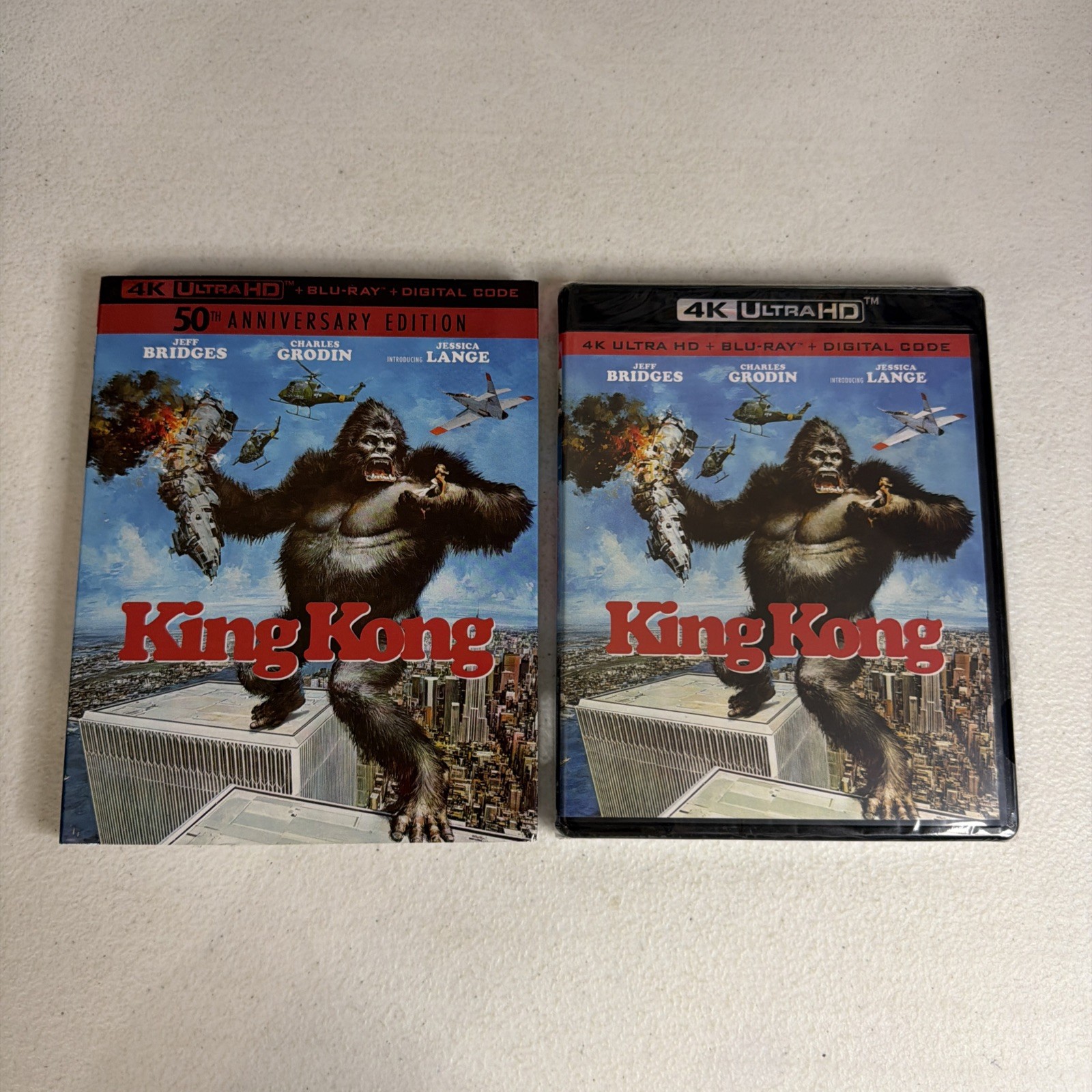 King Kong (4K ULTRA HD + BLU-RAY) W/Slipcover NO DIGITAL CODE