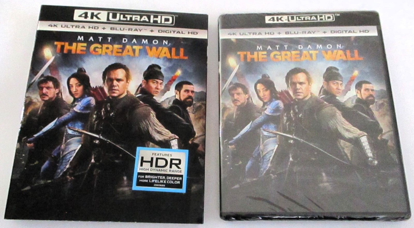 New The Great Wall 4K Ultra HD Blu-Ray Sealed W/ Slipcover
