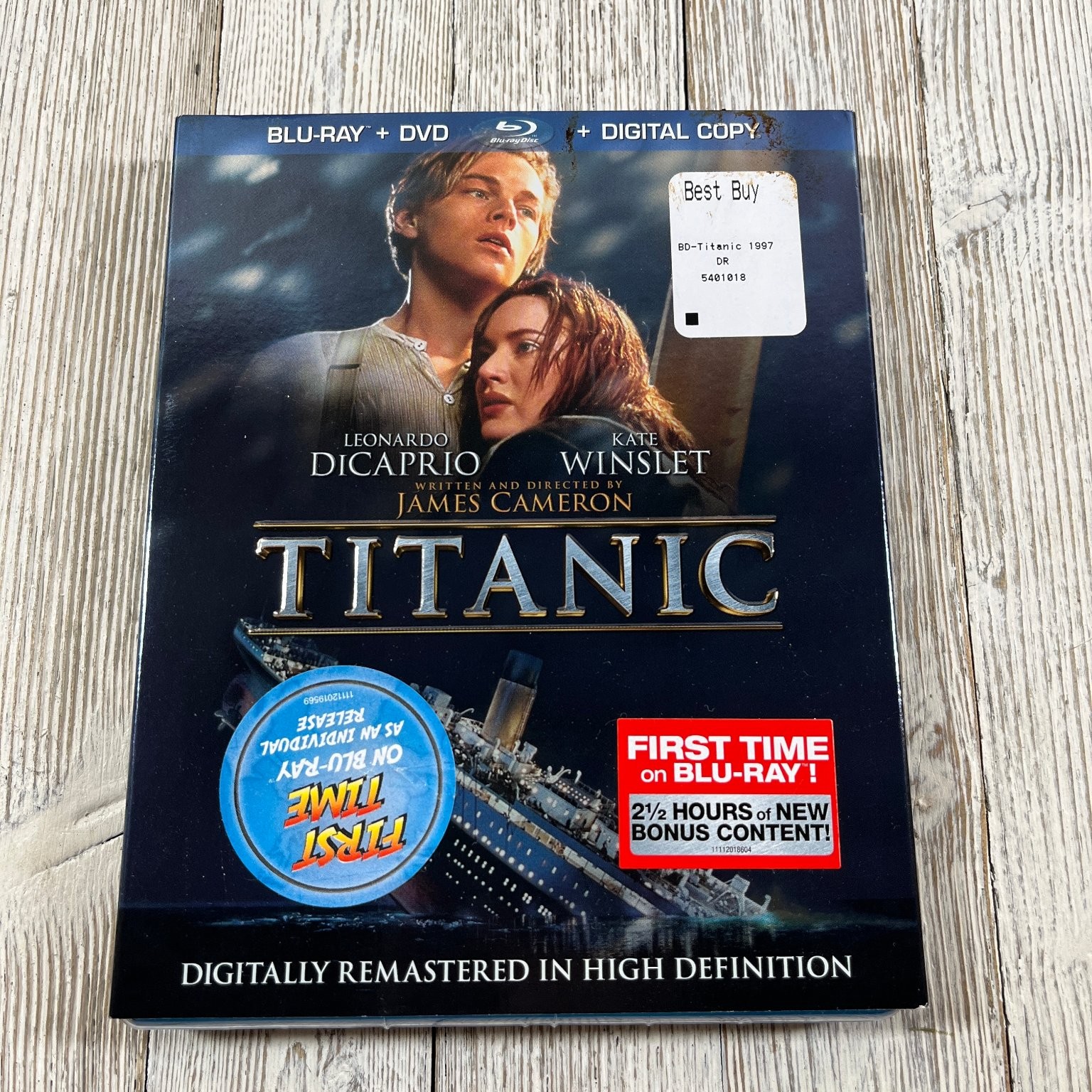 Titanic Blu-ray DVD W SLIPCOVER 1997 James Cameron DiCaprio Winslet Special