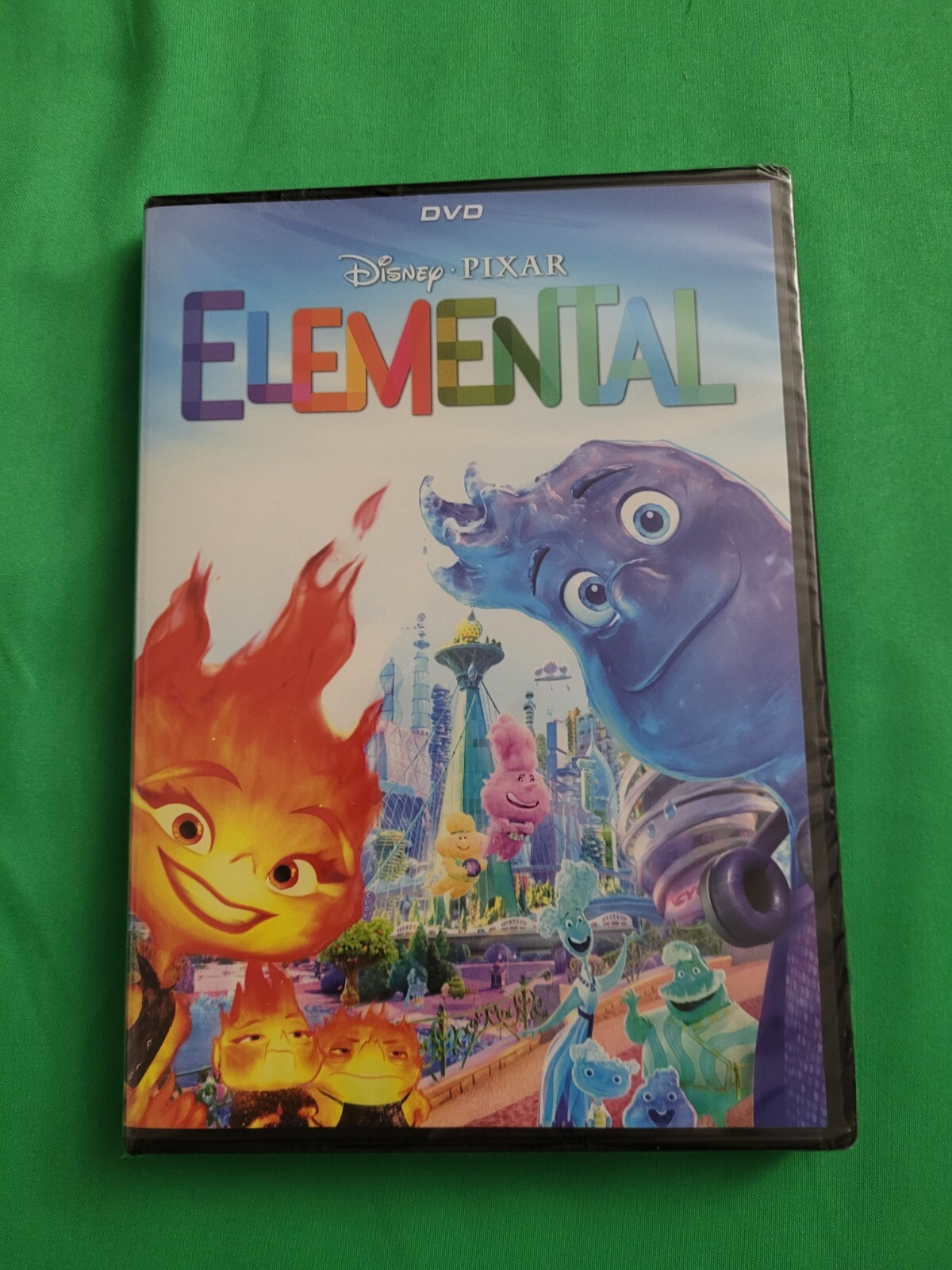Disney Pixar Elemental DVD 2023 w/Set of 4 Double Sided 27×40 Character Posters