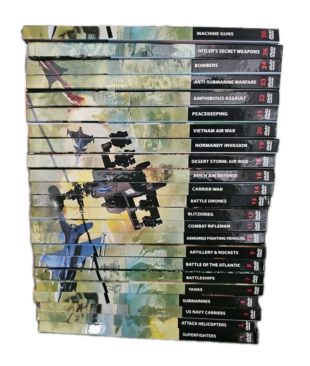 Weapons of War DVD Lot of 23 A History Of Military Machines INCOMPLETE