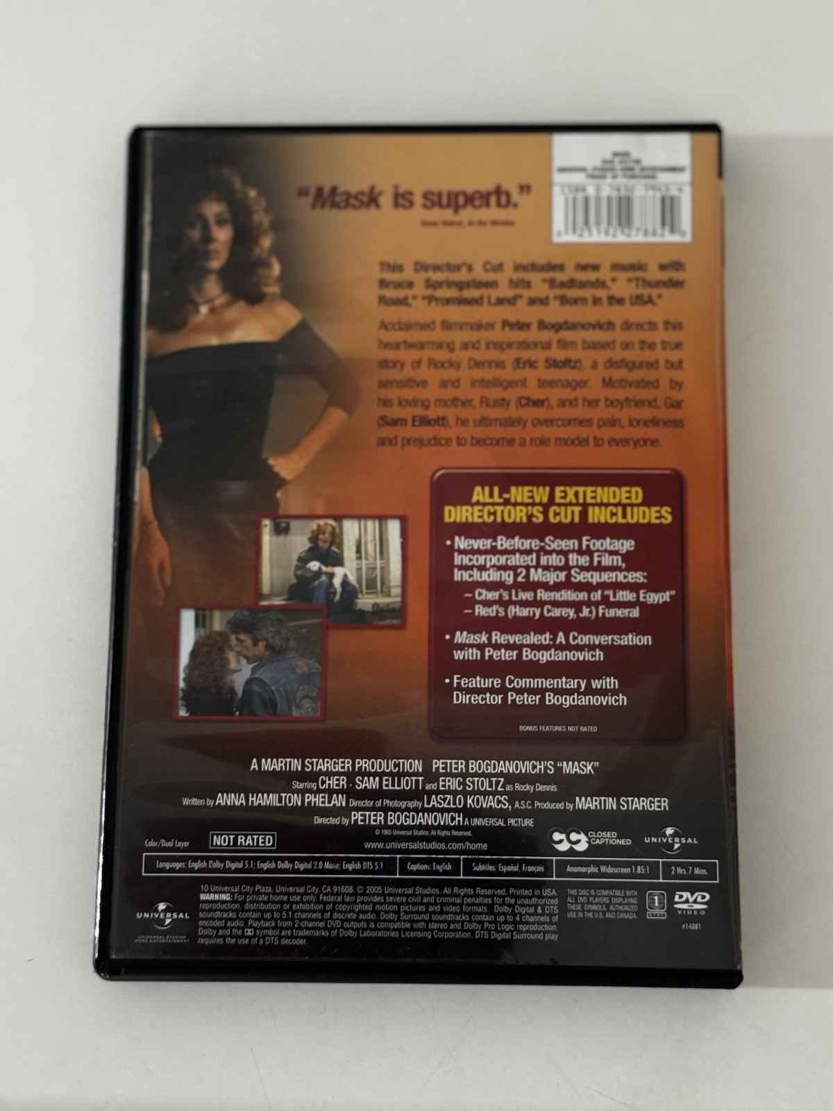 Universal Mask (DVD) Director’s Cut Widescreen NR 2005 127min Region 1