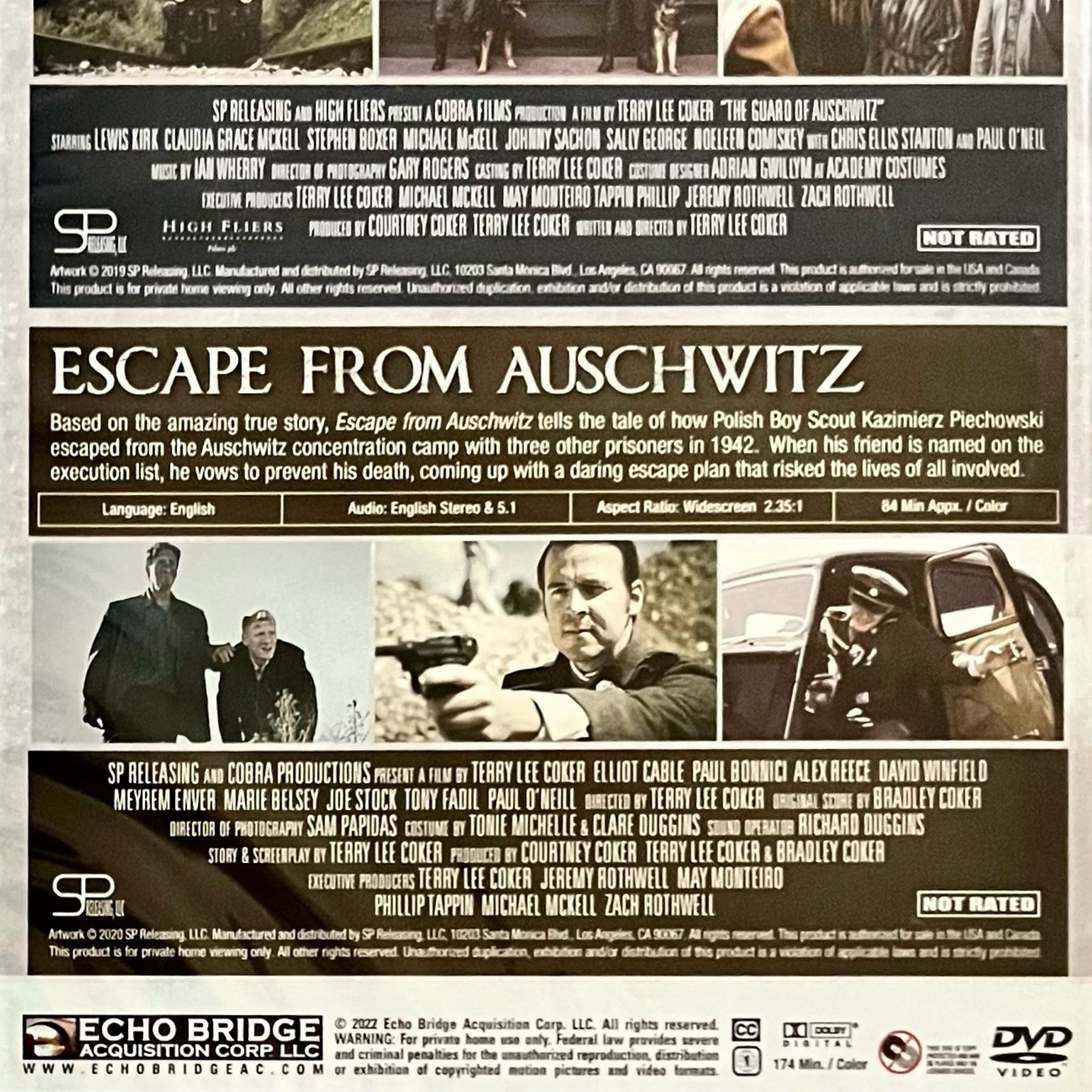 Double Feature: The Guard Of Auschwitz/Escape From Auschwitz (DVD) – NEW SEALED