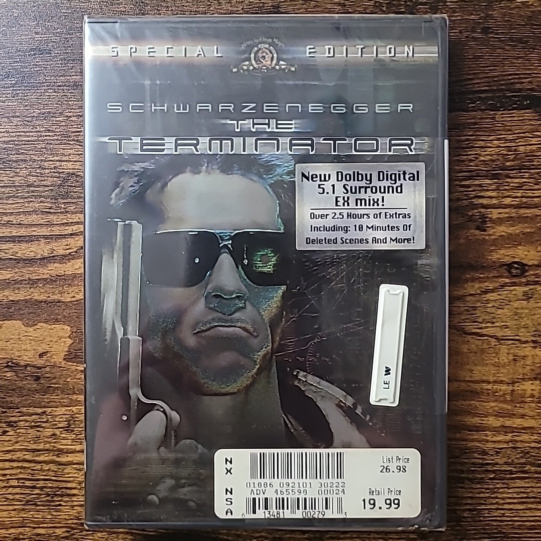 THE TERMINATOR 1984 DVD Rare Lenticular Case Special Edition NEW SEALED Extras