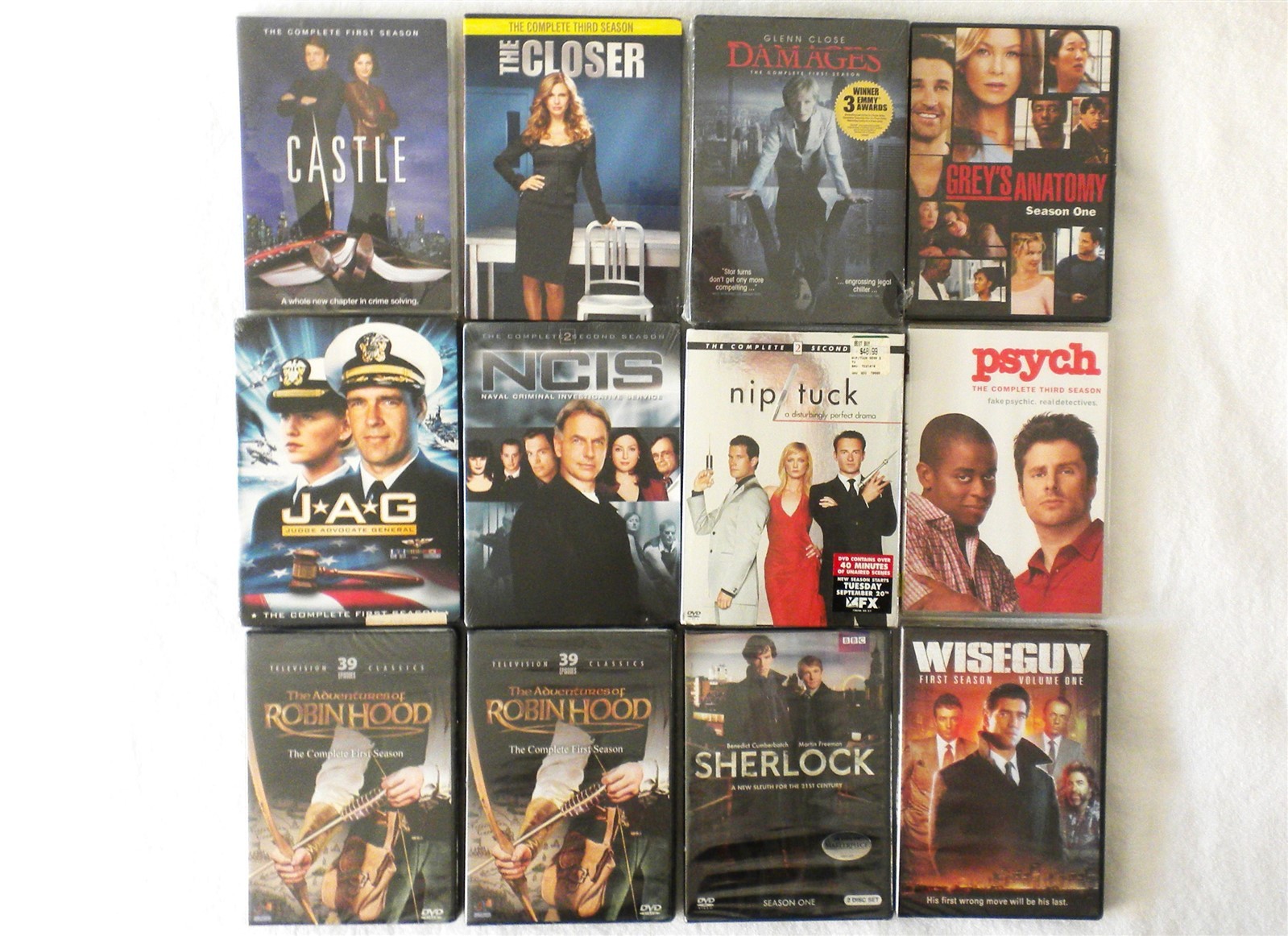 MIXED LOT 12 COMPLETE SEASONS TV SERIES DVD CRIME DETECTIVE DRAMA MEDICAL SEALED