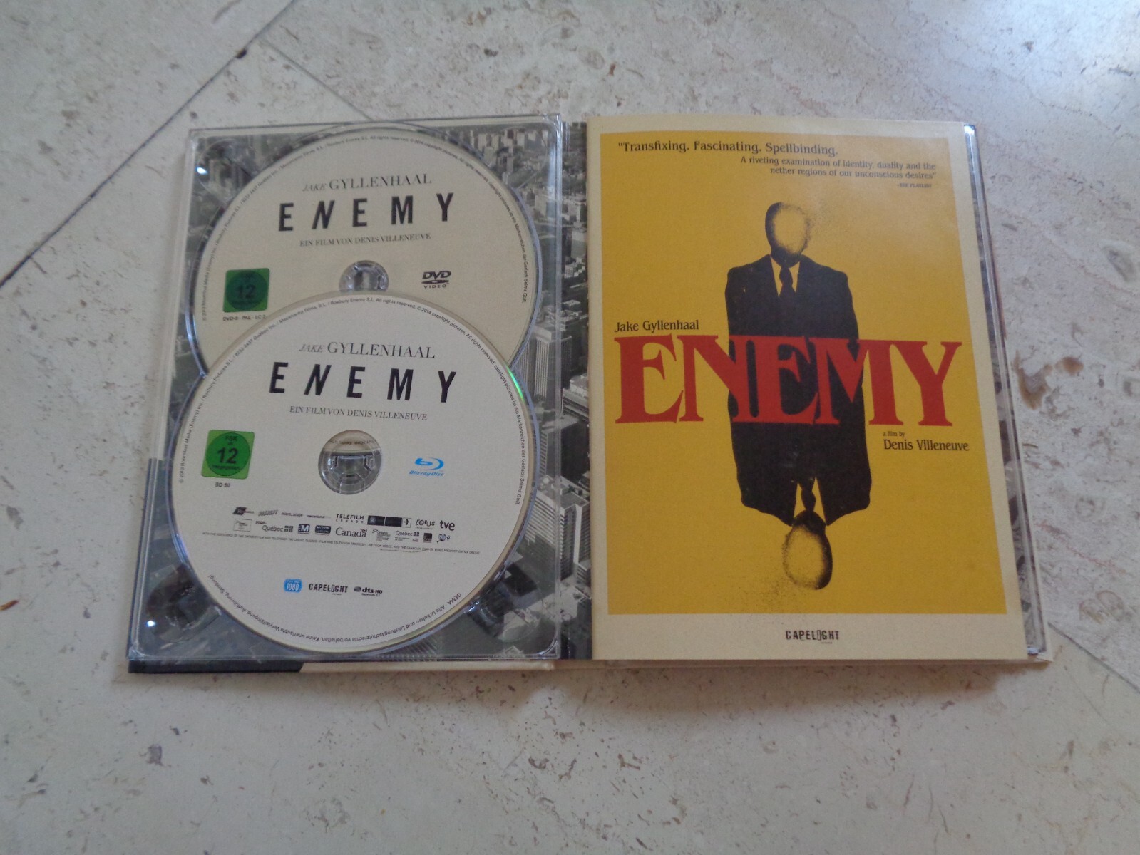 ENEMY & Polytechnique OOP Denis Villeneuve BluRay Digibook 3Disc Jake Gyllenhaal