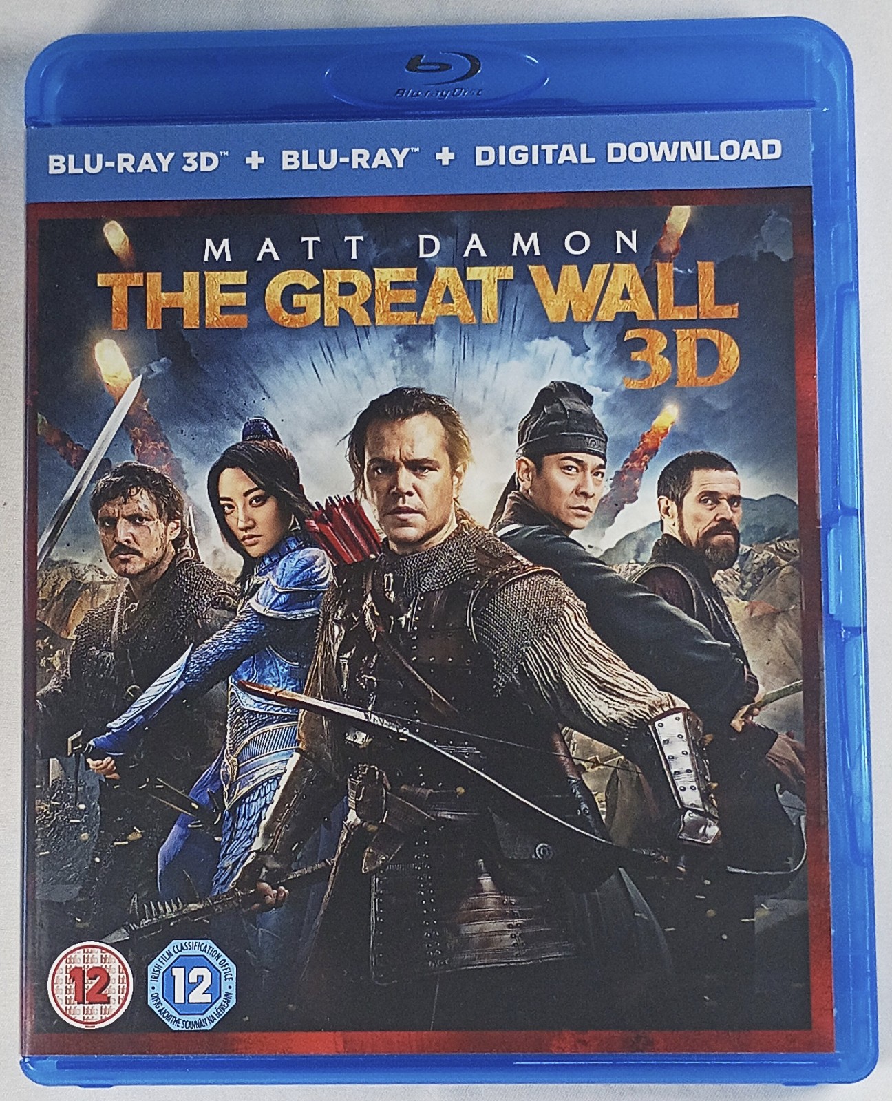 THE GREAT WALL Used (Damaged Case) 3D + 2D Blu-ray Region-Free 2016 Matt Damon