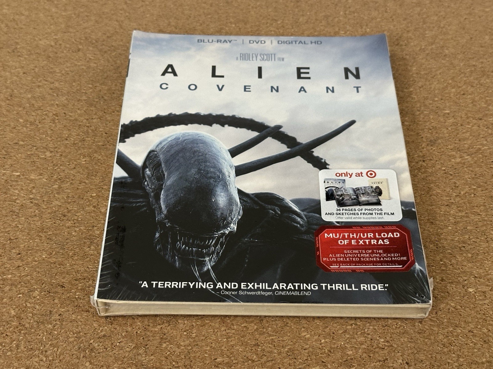 NEW & SEALED Alien Covenant Blu-ray + DVD w / HC Book Creatures of Alien