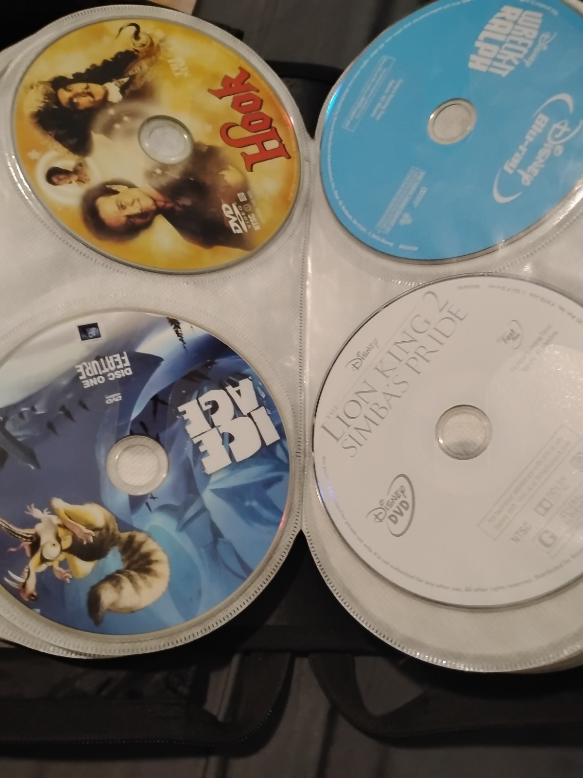 104 Dvd Lot Wholesale Loose With Binder Zipper Case Disney Family Kids Teens