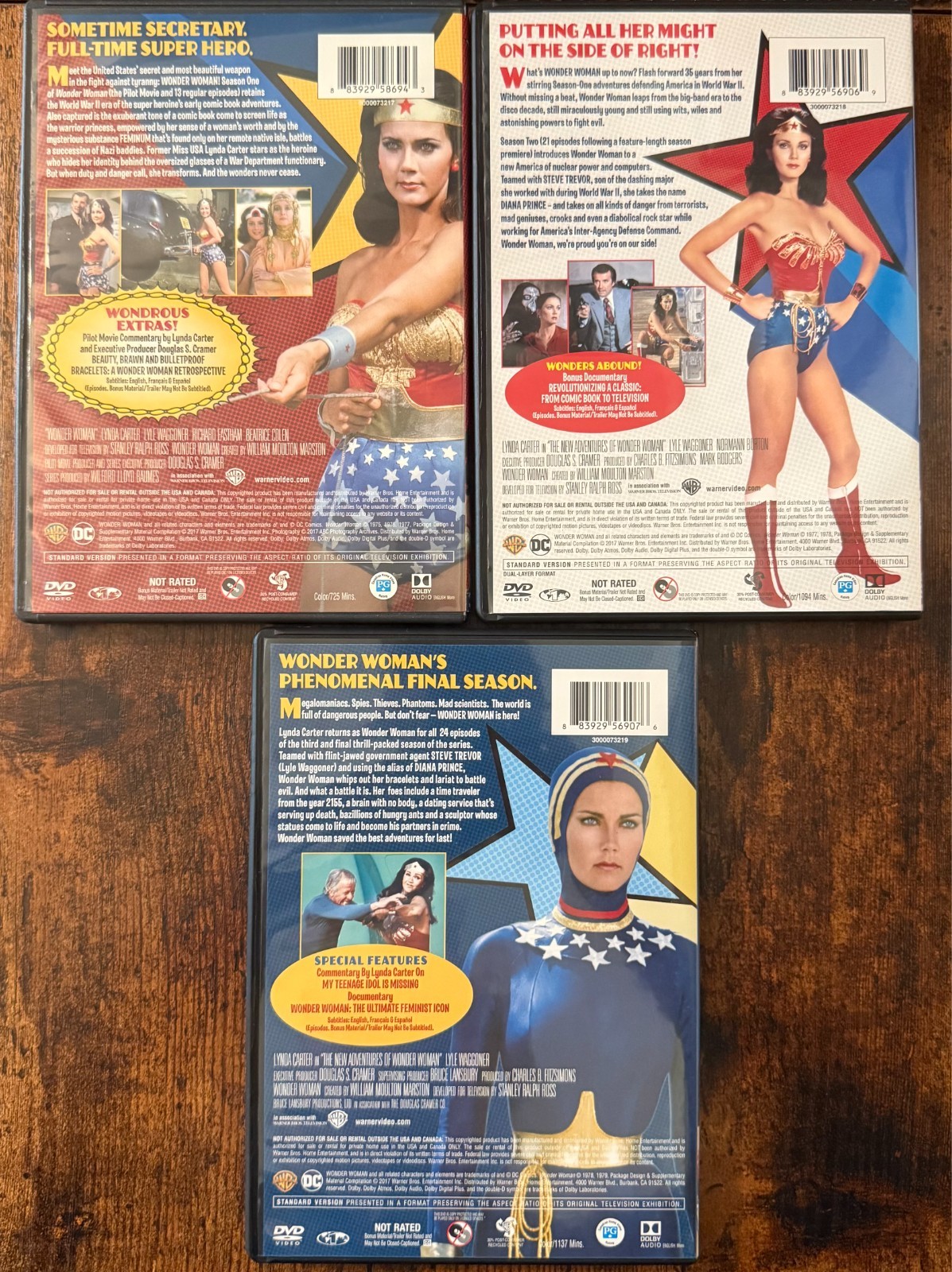 WONDER WOMAN….THE COMPLETE SERIES.. DVD.. LIKE NEW….