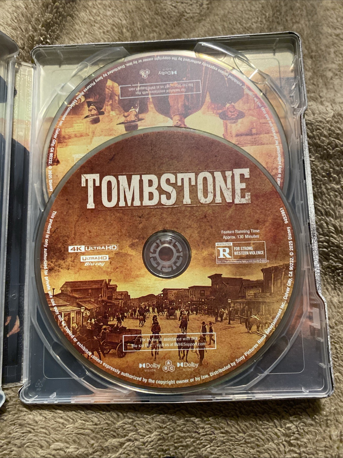 TOMBSTONE (4K UHD Blu-Ray 1993) Steelbook, Kurt Russell Val Kilmer OOP