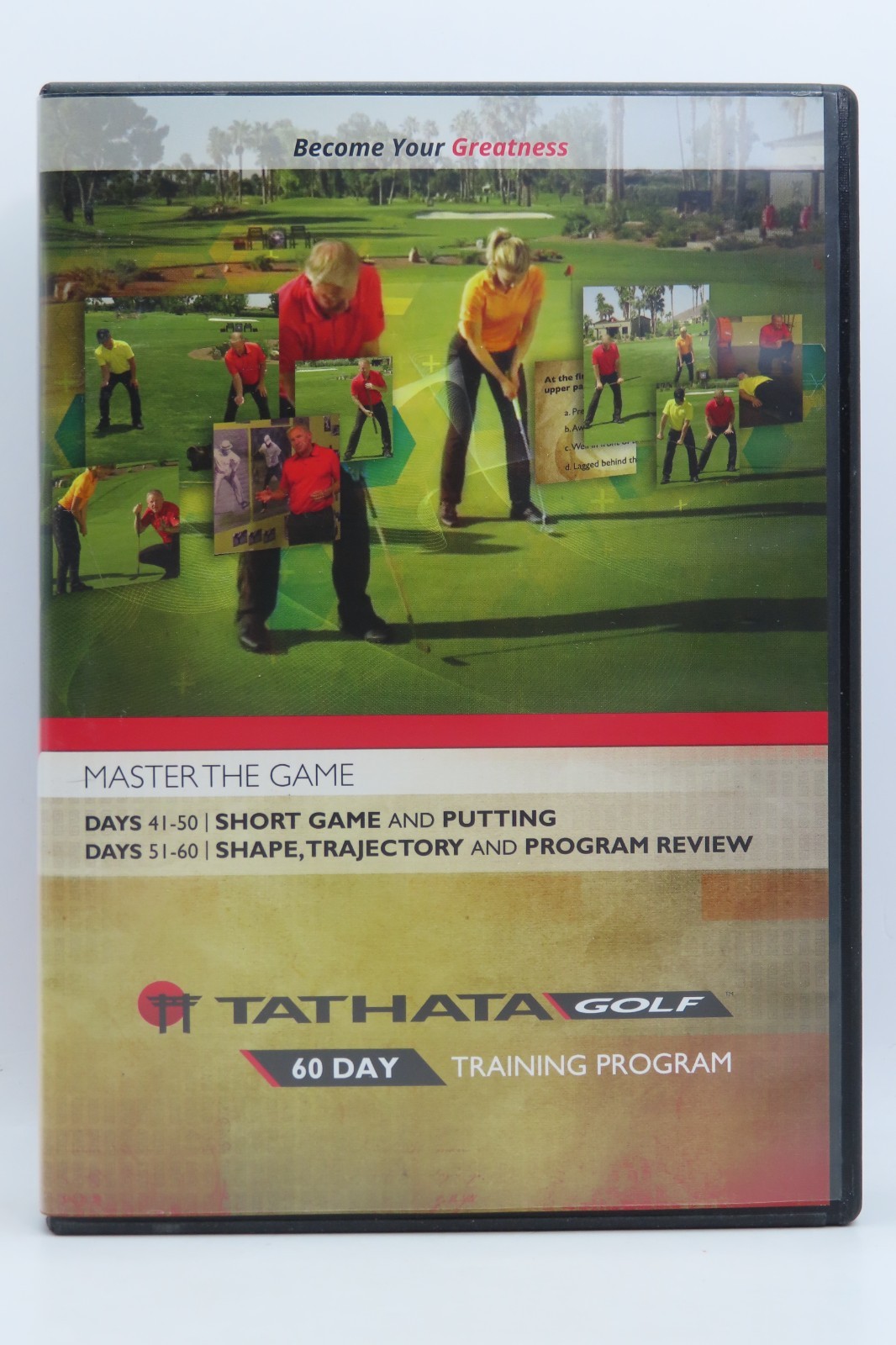 Like New – Tathata Golf 60 Day Training Program DVD Box Set 01-60 30 Discs