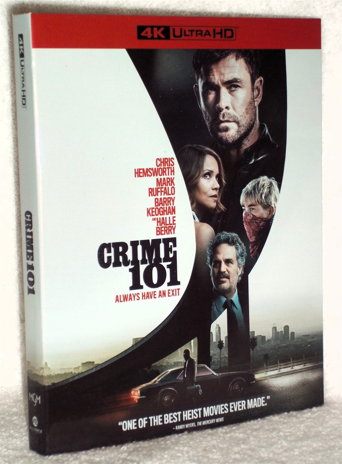 Crime 101 (4K/Blu-ray, 2026) NEW Chris Hemsworth Mark Ruffalo Halle Berry action