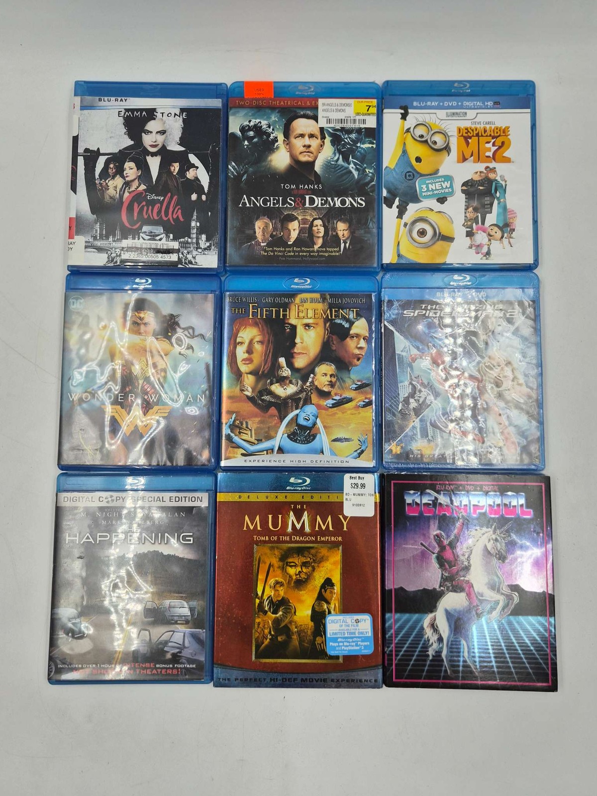 Lot of 40 Blu-ray & DVD Movies Action Sci-Fi Comedy Drama Mixed Condition Used