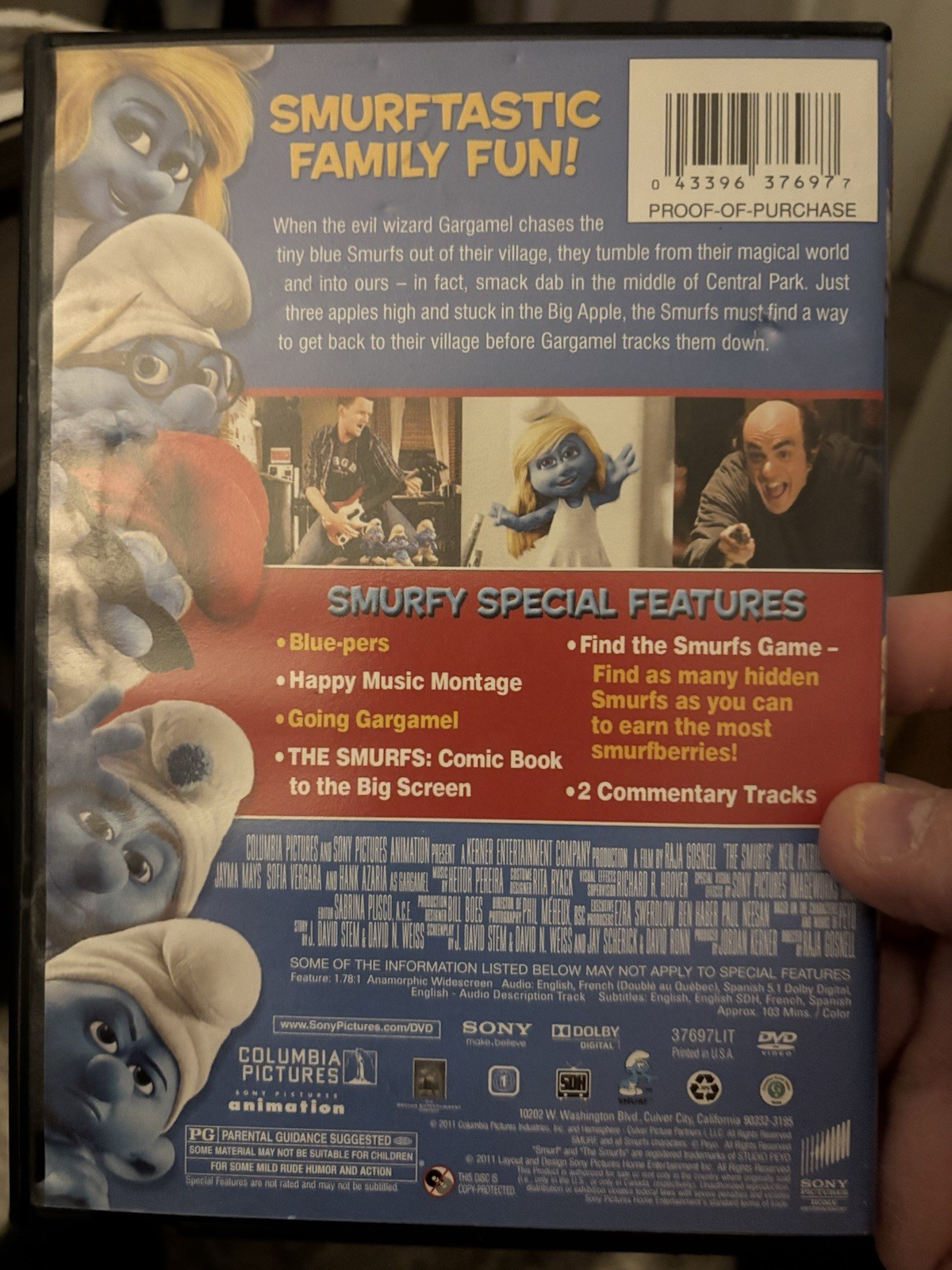 The Smurfs (DVD, 2011)