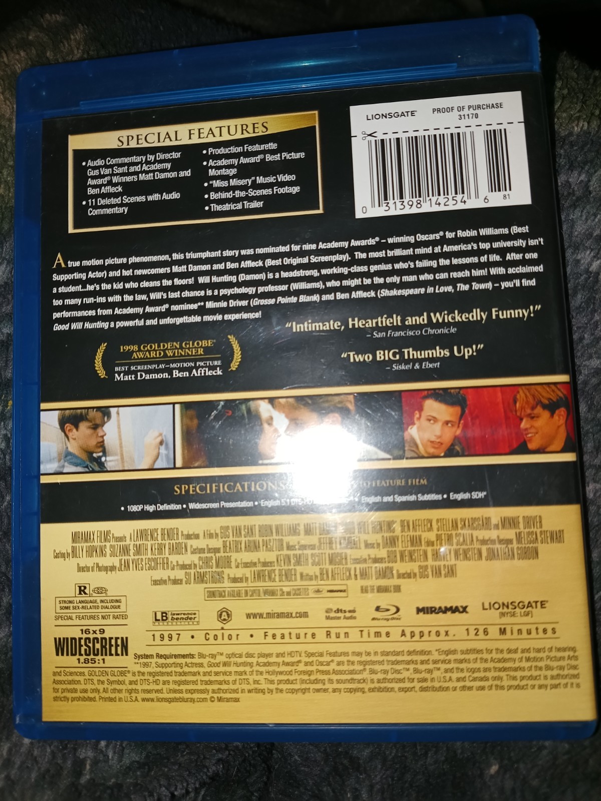 Good Will Hunting (Blu-ray Disc, 2011)