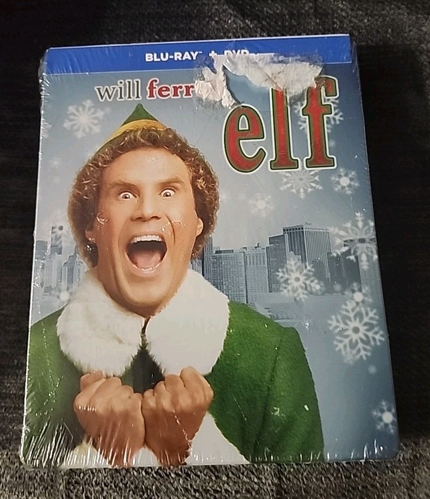 Elf (10th Anniversary) (Blu-ray) Steelbook Will Ferrell See Description Xmas