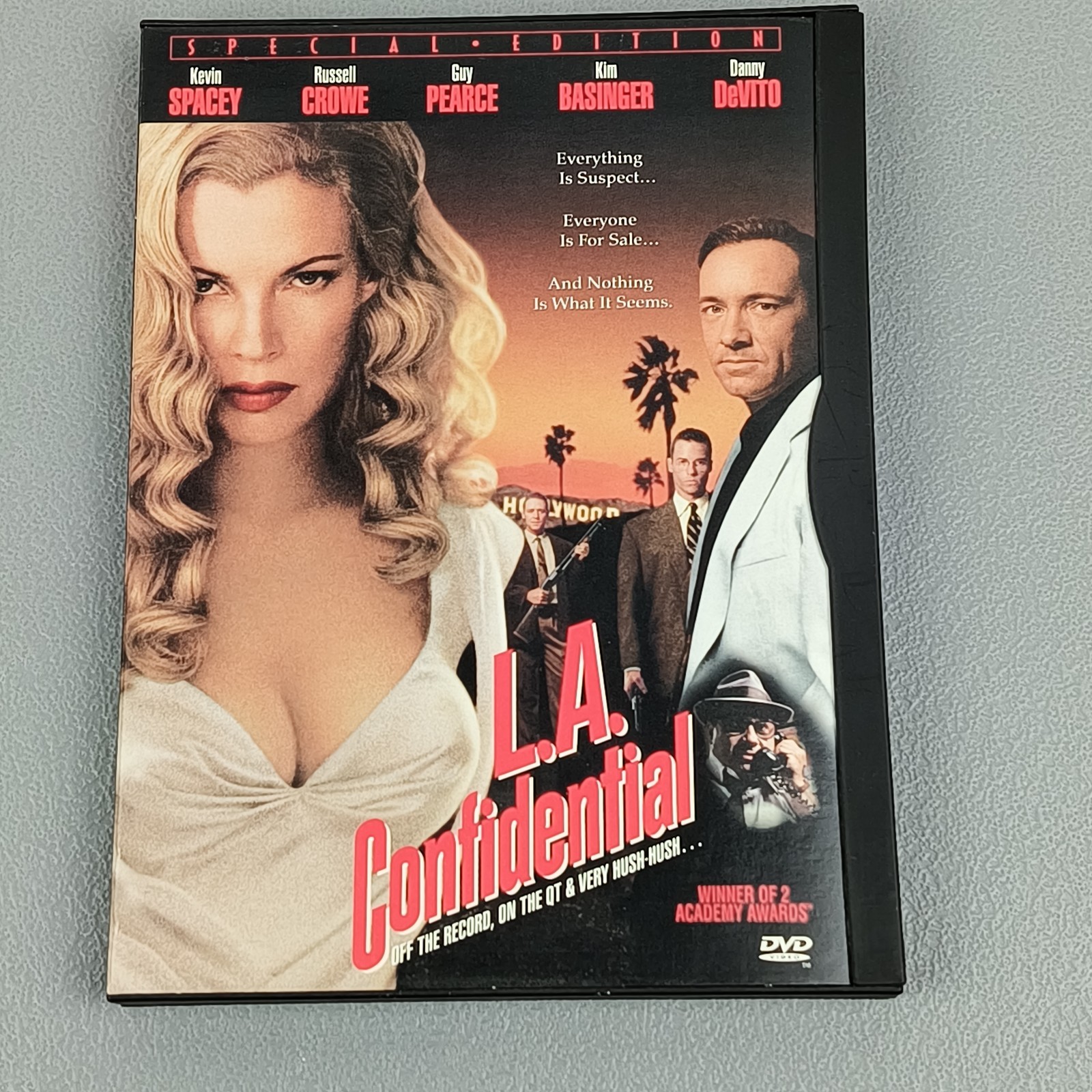 LA Confidential Movie Basinger Devito Spacey Crowe Academy Awards 085391491323