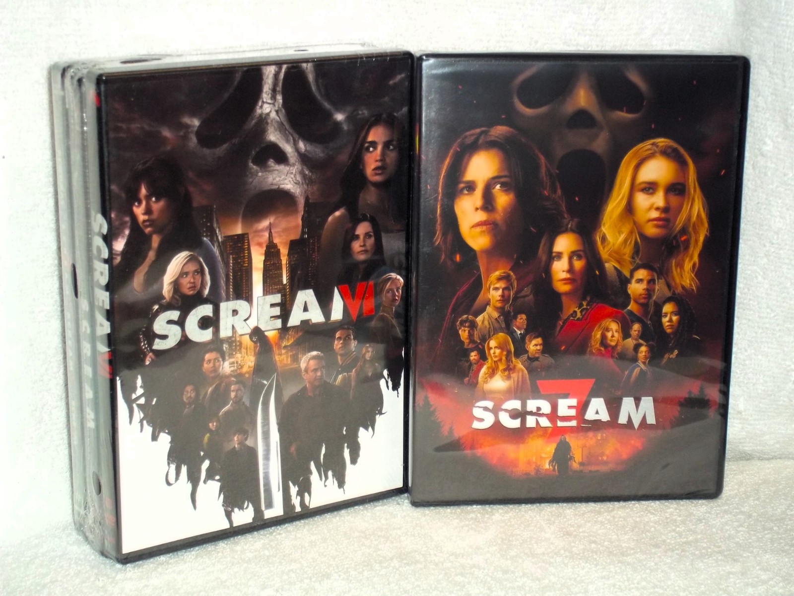 Scream 1 2 3 4 5 6 7 Collection Set (DVD, 2022 7-Disc) Jenna Ortega Courtney Cox