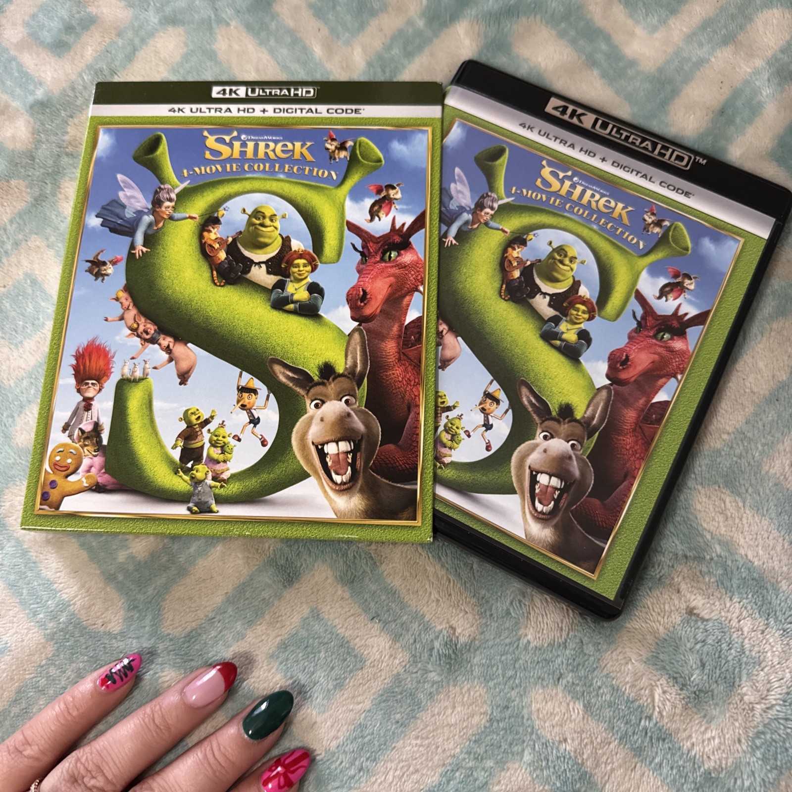 Shrek 4-Movie Collection 4K Ultra-HD 4k UHD NO Digital. W~ OOP SLIP !!