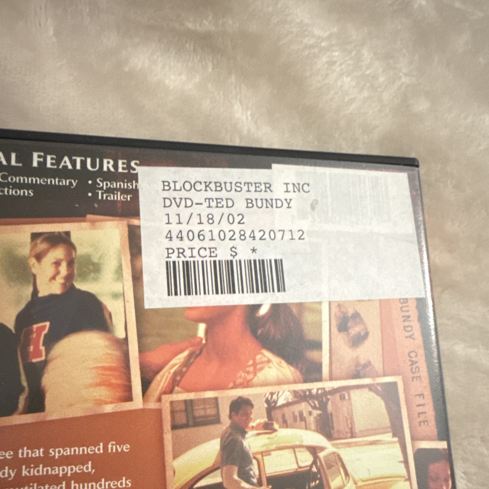Ted Bundy (2002) DVD R Full Screen 1.33:1 100, Captioned, BLOCKBUSTER COPY