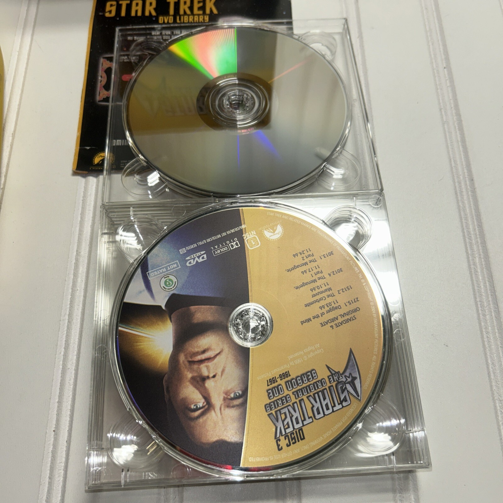 Star Trek The Original Series DVD 1966-1967 (7 DVD) Yellow Plastic Box