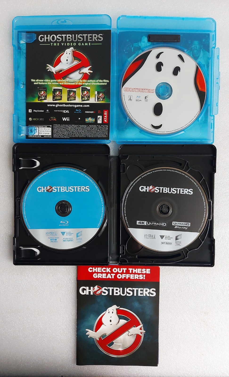 Ghostbusters, Answer the Call 4K Ultra HD Bluray/3D Bluray/Bluray w/ Slipcover.