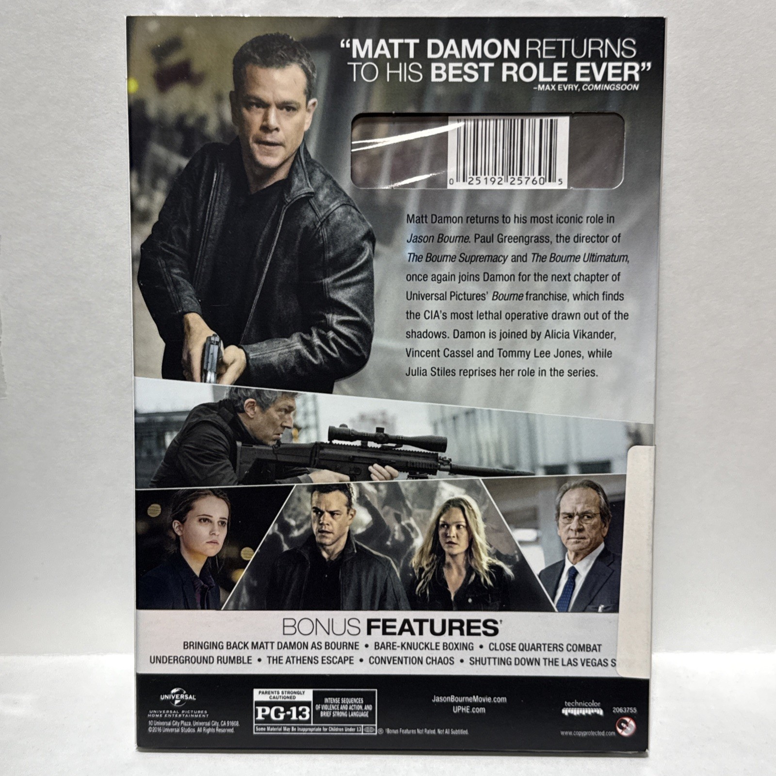 Jason Bourne (DVD, 2016)
