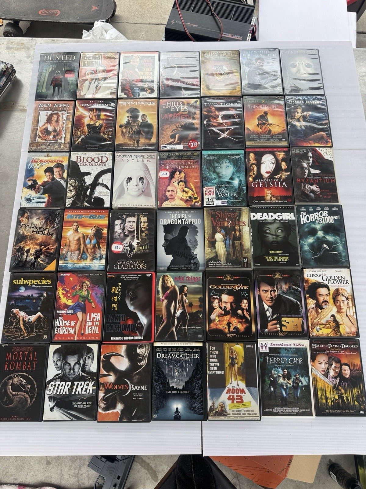 42 Mixed Movie DVD Lot – Assorted Titles (Various) in Tall DVD Case