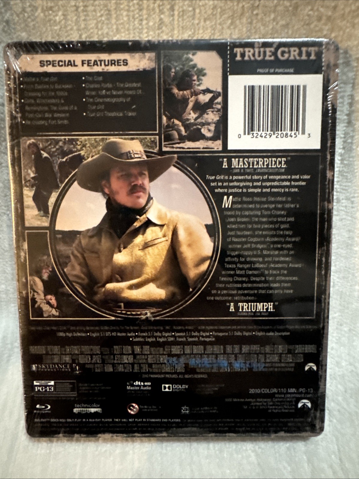 True Grit Metalpack/Steel Blu-ray Jeff Bridges, Matt Damon, Josh Brolin New