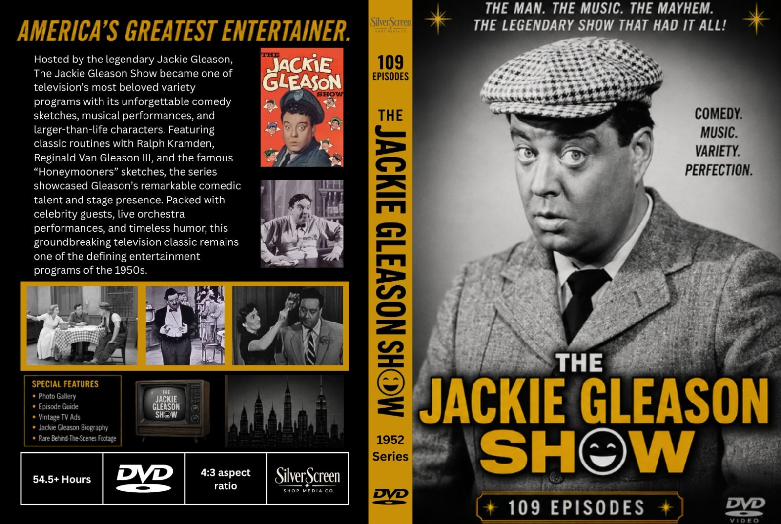 The Jackie Gleason Show (1952) 109 Episodes Classic TV Comedy Collectors DVD