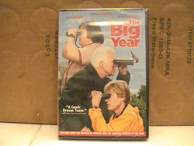 The Big Year 2011 DVD NEW SEALED Steve Martin Jack Black Owen Wilson Frankel PG