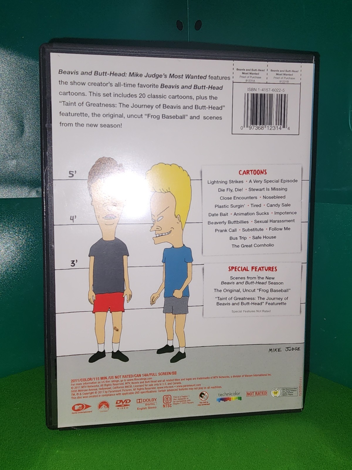 CIB – Beavis and Butt-Head: Mike Judge’s Most Wanted (DVD, 2011, Paramount) MTV