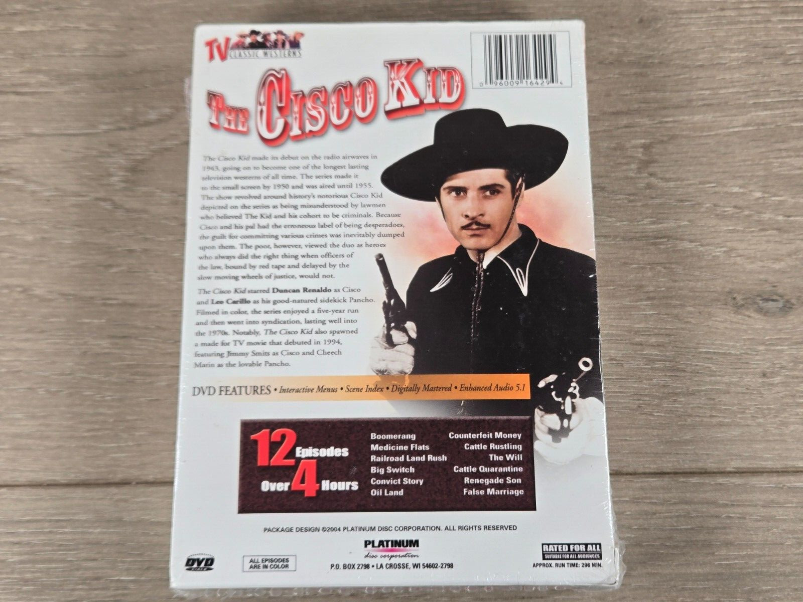 The Cisco Kid – Box Set – Unopened Original Plastic- Series 2 DVD’s -12 Episodes